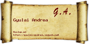 Gyulai Andrea névjegykártya